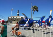 Graer faz exposição, simulação e é chamado para salvamento real Foto: Mauro Akin Nassor/CORREIO