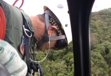 Águia 9 realiza retirada de motociclista acidentado em trilha na região de Tapiraí