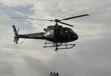 GTA treina técnica de combate a incêndio florestal com emprego do Bambi Bucket