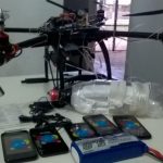 Brigada Militar apreende drone com seis celulares na parte externa da penitenciária de Charqueadas