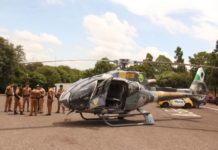 Helicóptero potencializa ação de equipes em solo, diz major O uso da aeronave permite um campo de ação maior nas ações policiais - LORENA MANARIN