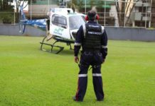 Helicóptero do Samu de Maringá salva a vida de vítima de infarto
