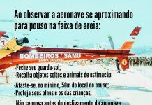 Batalhão de Operações Aéreas divulga dicas para sua segurança quando o helicóptero pousar na praia