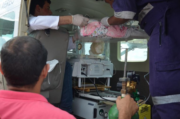 Transporte de recém-nascido para Porto Velho marca reinício do aeromédico em Ariquemes/RO