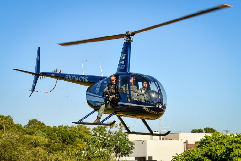 Helicóptero da Polícia Civil vai reforçar patrulhamento no Lago de Itaipu
