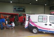 Grupo de Operações Aéreas do Bombeiro transporta policial militar de Rondônia para Barretos/SP