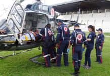 Helicóptero do SAMU transporta paciente com problemas cardíacos para Arapongas/PR