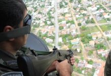 Helicópteros do Exército são utilizados nas operações no Espírito Santo