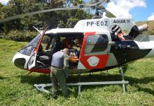 Águia da Base de São José dos Campos resgata vítima de acidente na rodovia Jucá de Carvalho