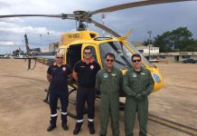 Helicóptero do DETRAN/DF faz transporte de órgãos para transplante