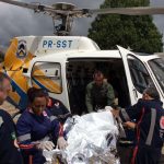 Helicóptero do CIOPAer resgata vítima de acidente na rodovia TO-030