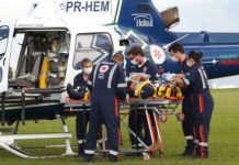 Consamu utiliza helicóptero em treinamento de médicos e enfermeiros em Cascavel