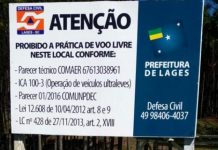 Lages/SC proíbe voo livre no Morro da Cruz por risco a tráfego aéreo