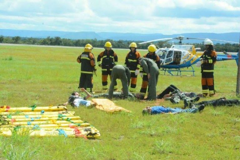 Centro Integrado de Operações Aéreas realiza simulação de acidente aeronáutico em Palmas