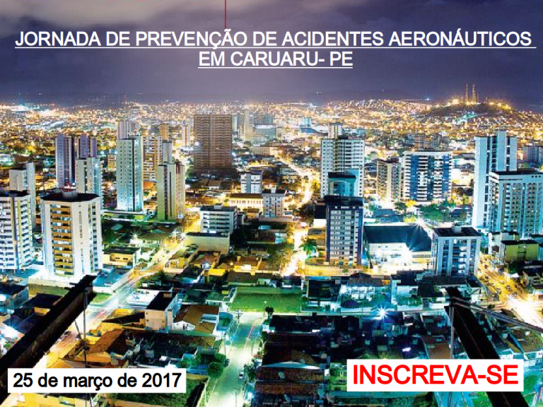 SERIPA II realizará Jornada Itinerante de Prevenção de Acidentes Aeronáuticos em Caruaru-PE