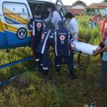 Helicóptero do CIOPAER transporta vítima de acidente de trânsito para Hospital Geral de Palmas