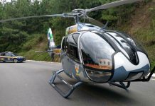 Helicóptero da PM do Paraná leva perito até acidente na BR-476
