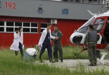 Águia 07 realiza transporte de órgãos de Mogi das Cruzes para o HC, em São Paulo