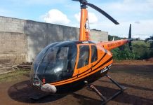 Polícia Civil de Pato Branco apreende Helicóptero R44 em situação irregular