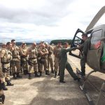 Policiais Militares passam por treinamento com helicóptero da 5ª Cia do BAPM