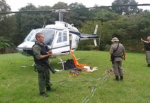 Helicóptero roubado por criminosos é encontrado pela Brigada Militar em Triunfo