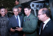 Helicóptero reforça o policiamento ostensivo e preventivo em Campo Grande/MS