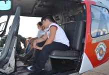 Alunos conhecem Helicóptero Águia em ação educativa em Presidente Prudente