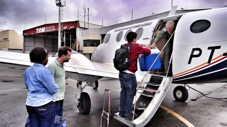 Comando de Aviação da PM de Minas voa contra o tempo e realiza transporte de órgãos