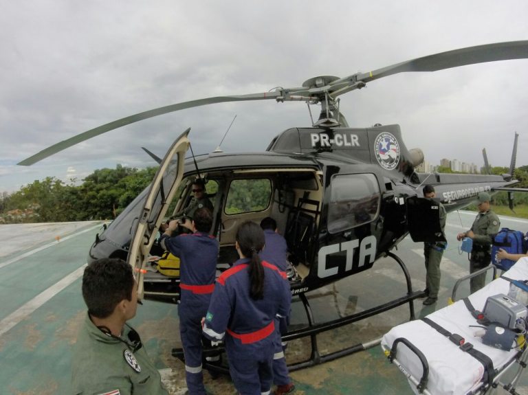CTA do Maranhão faz transporte aeromédico de vítima de acidente de moto