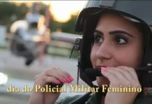 Mulheres do Grupamento Aéreo da PM de São Paulo comemoram o “Dia do Policial Militar Feminino”