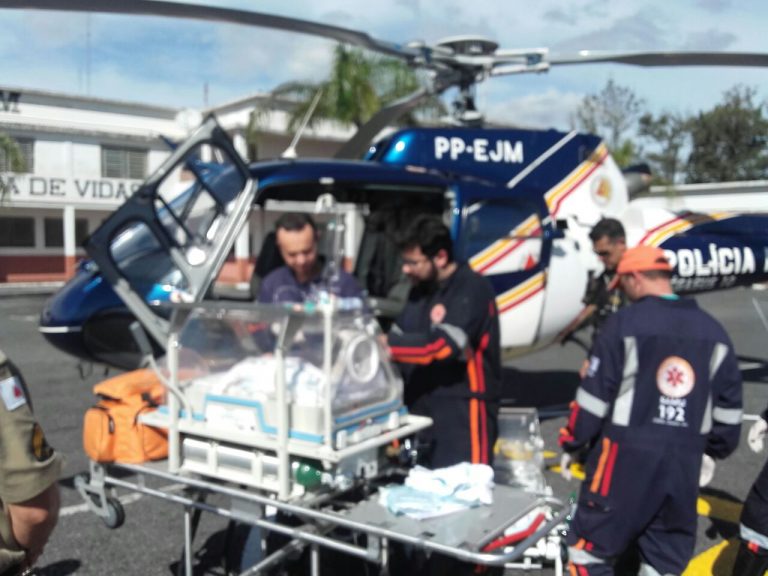 Pégasus 10 faz transporte aeromédico de recém nascido de Juiz de Fora para Barbacena