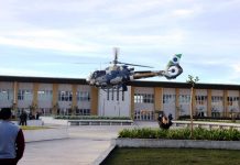 Helicóptero da PM apoia unidade de Pronto Atendimento de Curitiba