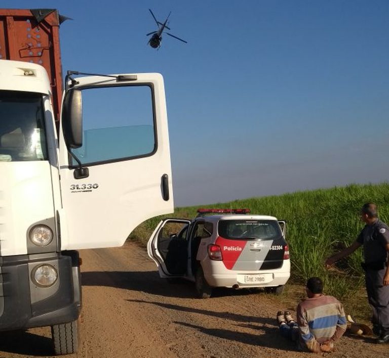 Trio é preso após roubar caminhão bitrem de fazenda de Lourdes, SP