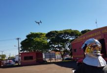 Corpo de Bombeiros do MS utiliza Drone pela 1ª vez em ocorrência de incêndio
