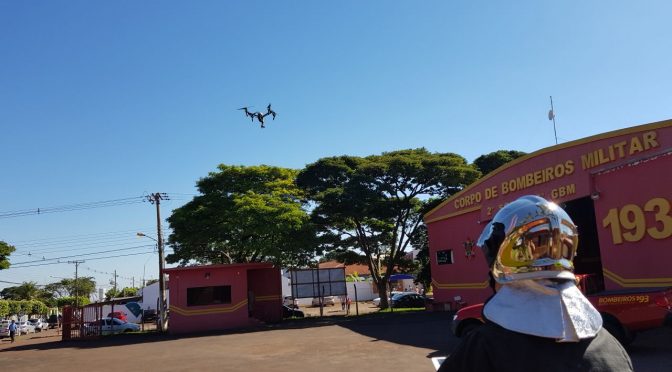 Corpo de Bombeiros do MS utiliza Drone pela 1ª vez em ocorrência de incêndio