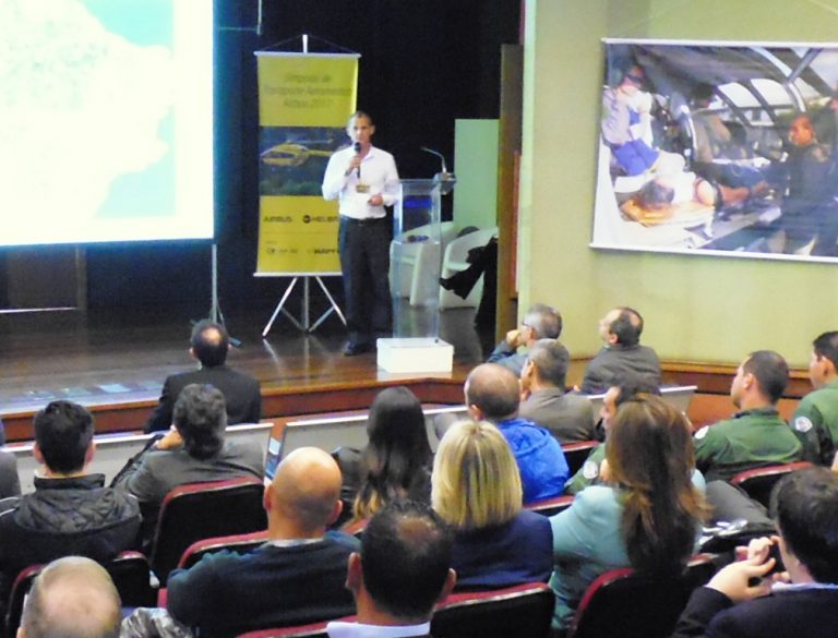 Comandante Egon Buttner fala sobre “Transporte Aeromédico Dedicado O&G” no Simpósio Airbus