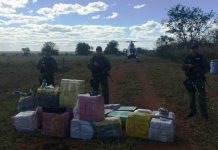 GRAer/PMGO apoia a Força Aérea Brasileira que interceptou avião com 500 kg de cocaína