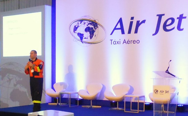Dr. Galesso do GRAU fala sobre “Operações Aeromédicas: Arcabouço Legal e Regulatório” no Simpósio Airbus