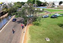 Helicóptero Harpia 01 reforçou operação policial em Campo Grande