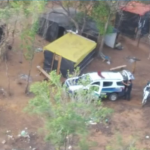 Local onde os suspeitos foram encontrados (Foto: Polícia Militar/Divulgação)