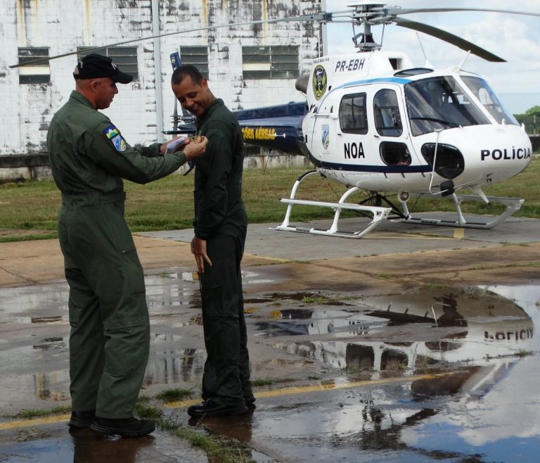 Núcleo de Operações Aéreas da Sesdec tem novo comandante de helicóptero