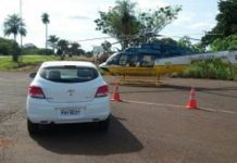 PRF usa helicóptero para aprender carros roubados