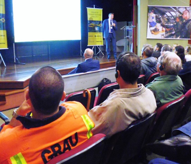 Thomas Gassmann da ADAC fala sobre “Características do Transporte Aeromédico na Alemanha” no Simpósio Airbus