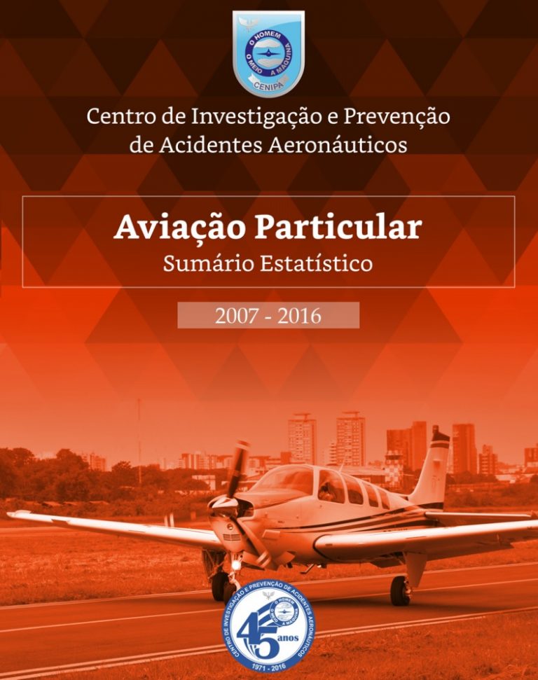 CENIPA disponibiliza Sumário Estatístico com Aeronaves Particulares (TPP)