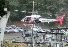 Com apoio da Torre Congonhas, Águia 23 resgata PM ferido em acidente de trânsito na Av Washington Luís