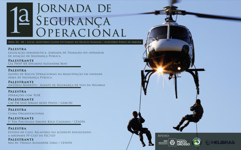 CIOPAer/MT realizará em agosto a 1ª Jornada de Segurança Operacional
