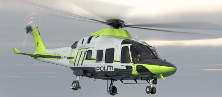 Polícia da Noruega escolhe AW169 como seu novo helicóptero