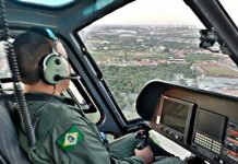 Escola de Aviação da Ciopaer realiza primeira instrução prática de voo sob capota