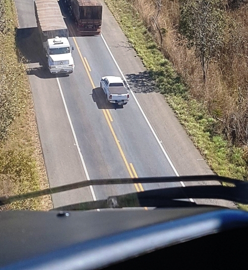 CIOPAer recupera Hilux roubada após perseguição em rodovia de MT