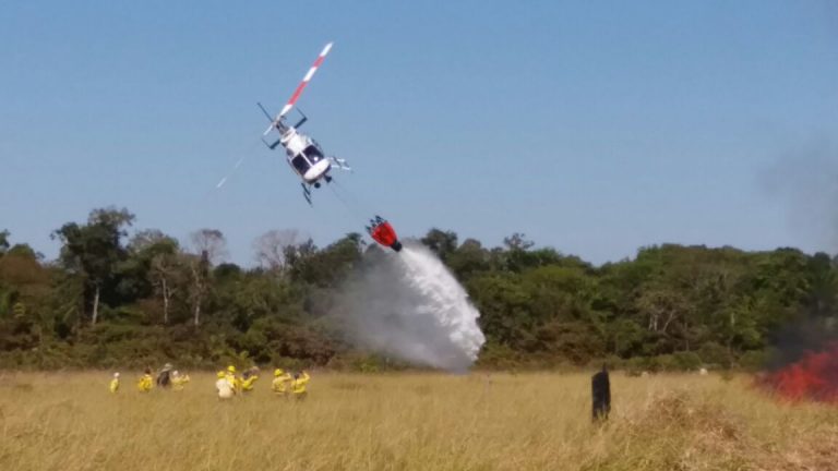 Ibama realiza o 4º Treinamento de Carga Externa e Combate a Incêndios Florestais com Helicópteros